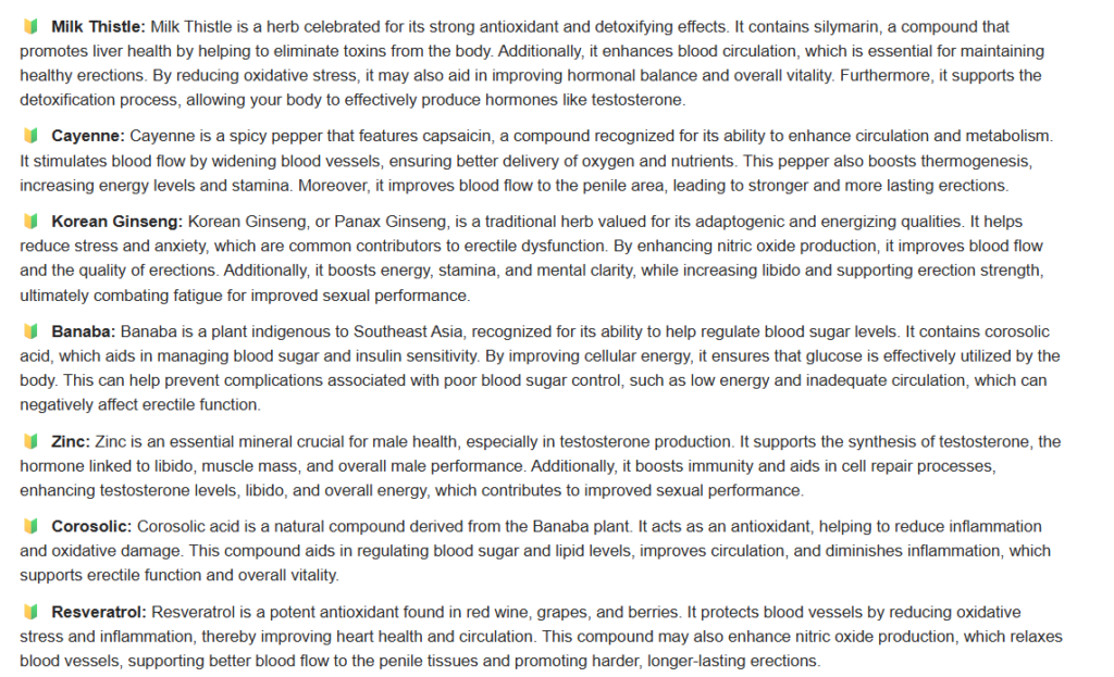 aizen power ingredients